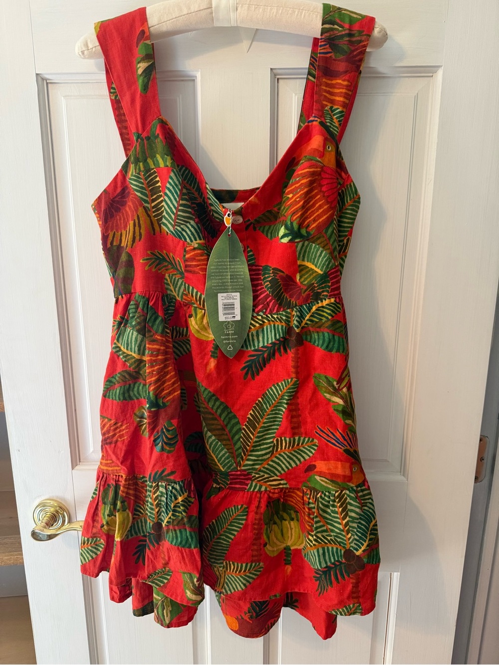 FARM Rio Red Tropical Mini Dress - Picture 3 of 11